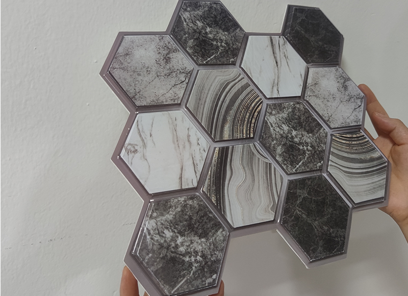 3D立體墻貼 各種樣式六邊形拼接款